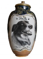 Stunning dog pet urns
